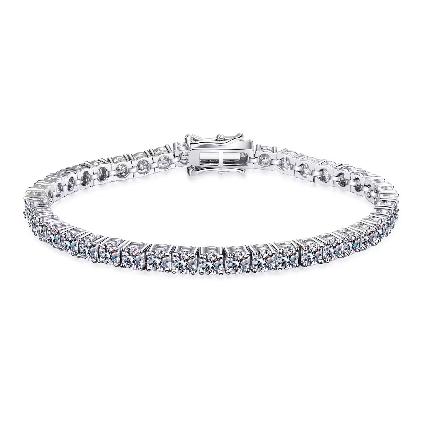 Riviera Moissanite Bracelet 10 Points-3mm