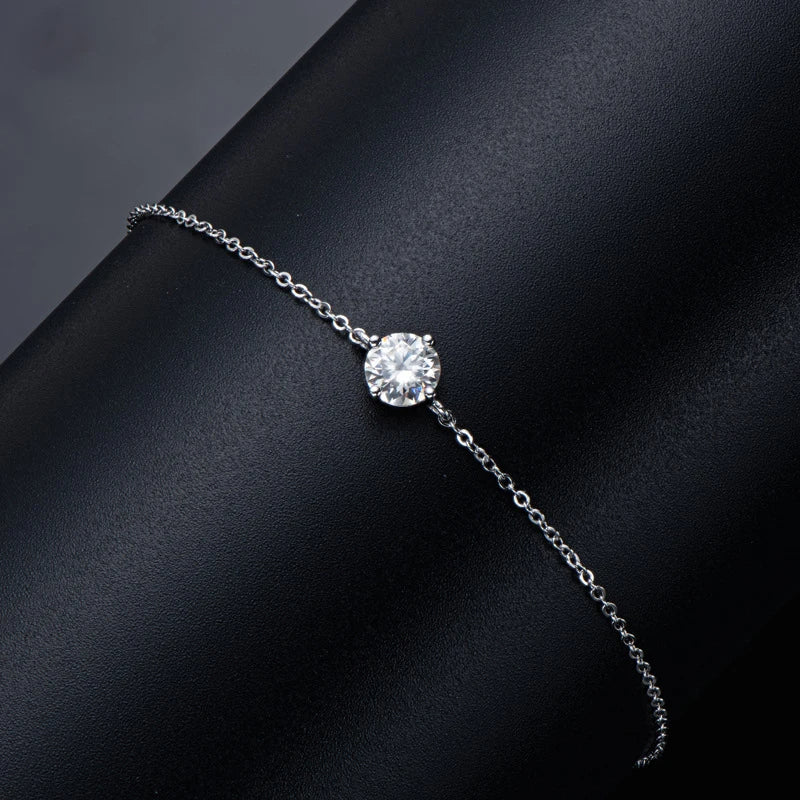 Bright Moissanite Bracelet