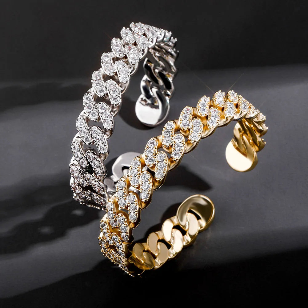 Luxury Miami  Gold Curb Cuban  Chain Bracelet