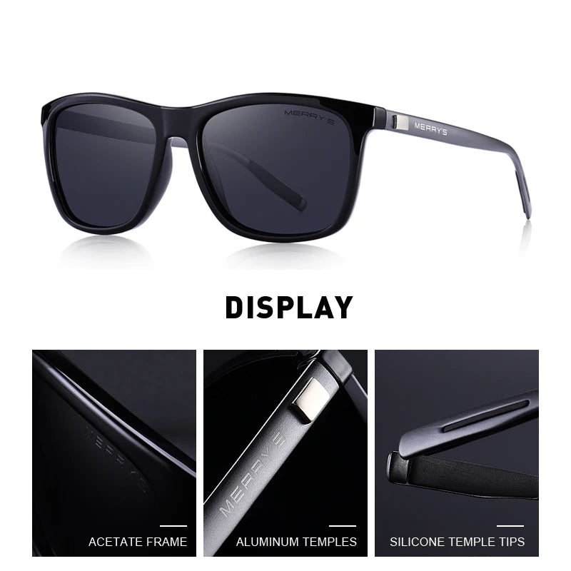 Classic Polarized Sunglasses Unisex - MERRYS DESIGN IN ITALY