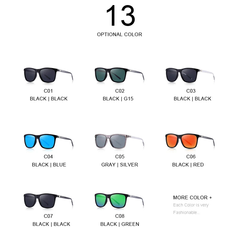 Classic Polarized Sunglasses Unisex - MERRYS DESIGN IN ITALY