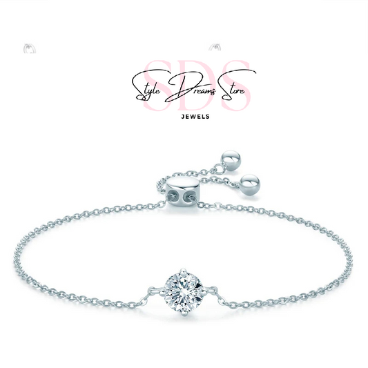 Bright Moissanite Bracelet