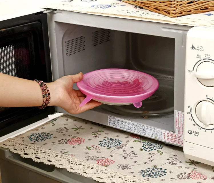 Accesorios de cocina con tapa elástica de silicona