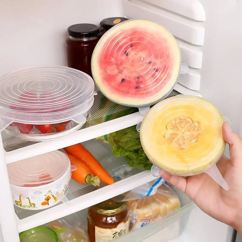 Accesorios de cocina con tapa elástica de silicona