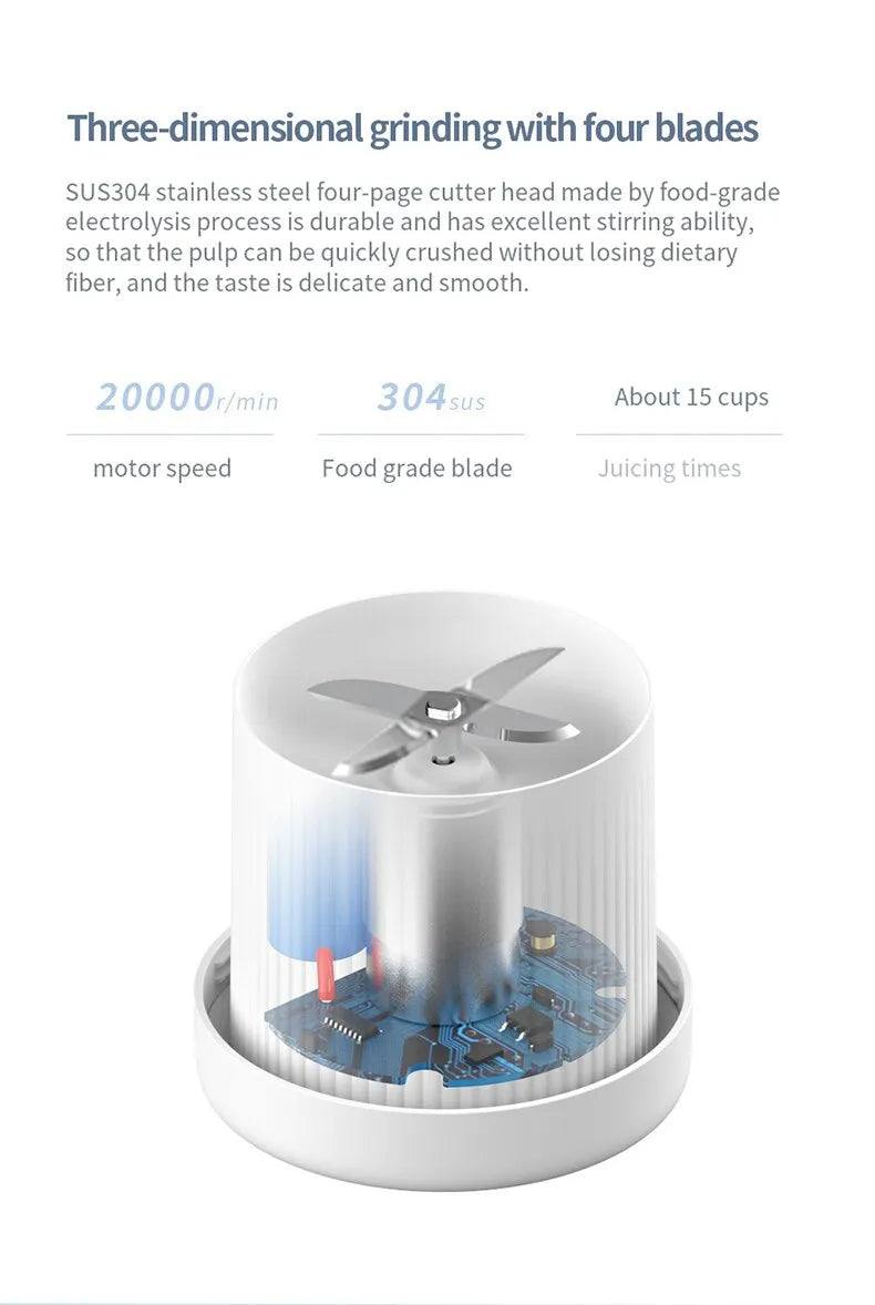 Licuadora eléctrica portátil - Auténtico jugo fresco