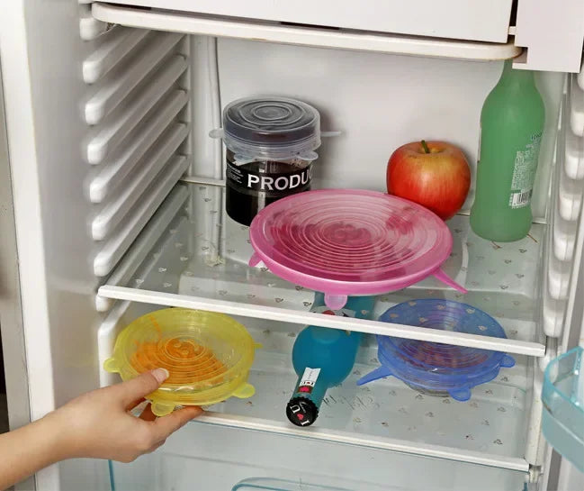 Accesorios de cocina con tapa elástica de silicona