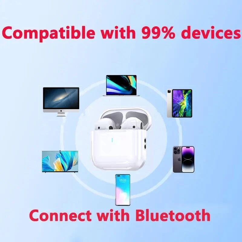 Kabellose Ohrhörer Bluetooth 5.3 Kopfhörer Touch Control IPX5, kompatibel mit iPhone, iOS und Android 