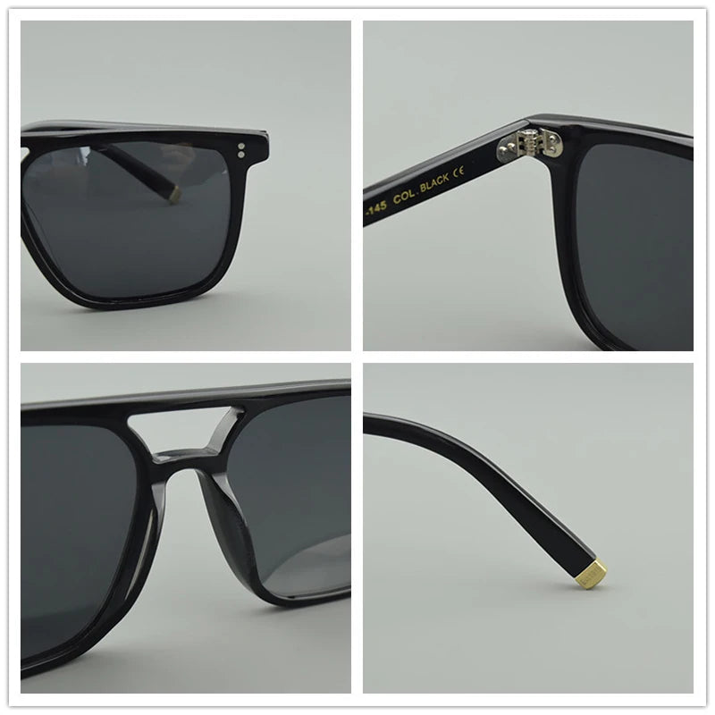 Die Neue Marke Vintage Sonnenbrille 2024 für Männer und Frauen Square Retro