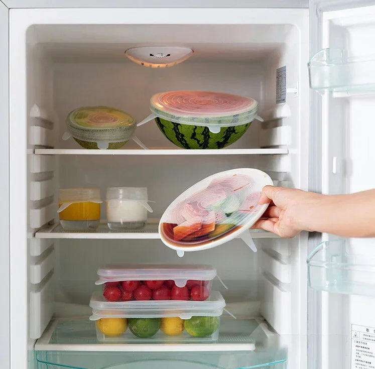 Accesorios de cocina con tapa elástica de silicona