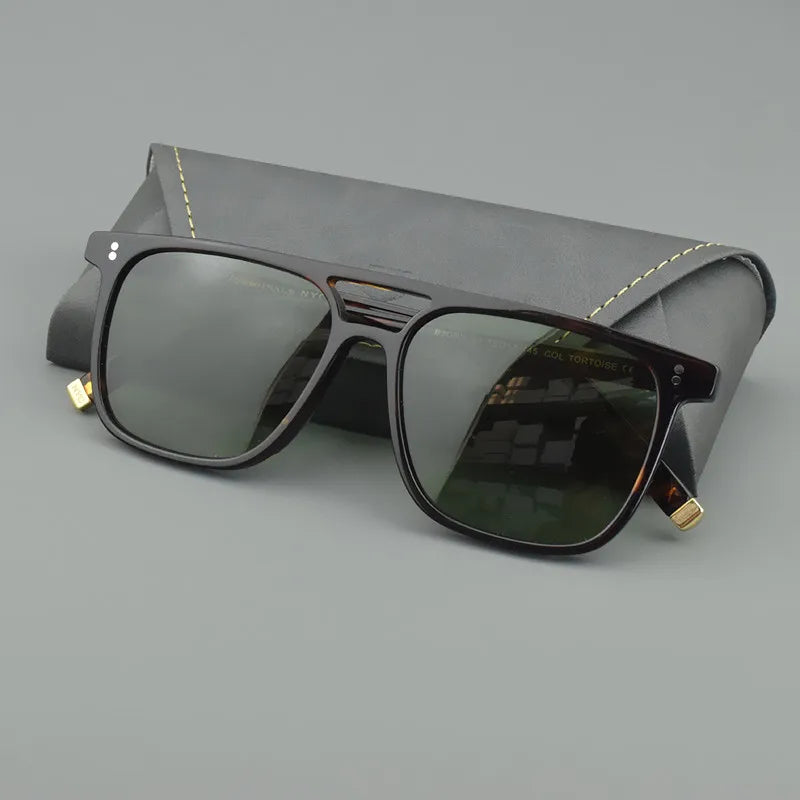 Die Neue Marke Vintage Sonnenbrille 2024 für Männer und Frauen Square Retro