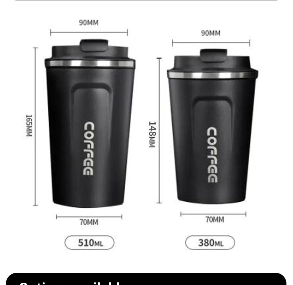 Stainless Steel Smart Coffee Tumbler with Temperature Display