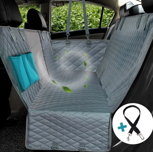 Funda para asiento de coche para mascotas, impermeable, resistente a la suciedad, adecuada para varios modelos de asiento trasero de coche